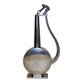 Pewter jug with a faun lid top by GAB Tenn, Sweden 1933