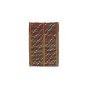 Vintage Turkish Oushak Handmade Wool Cotton Orange Kilim Area Rug 85x130