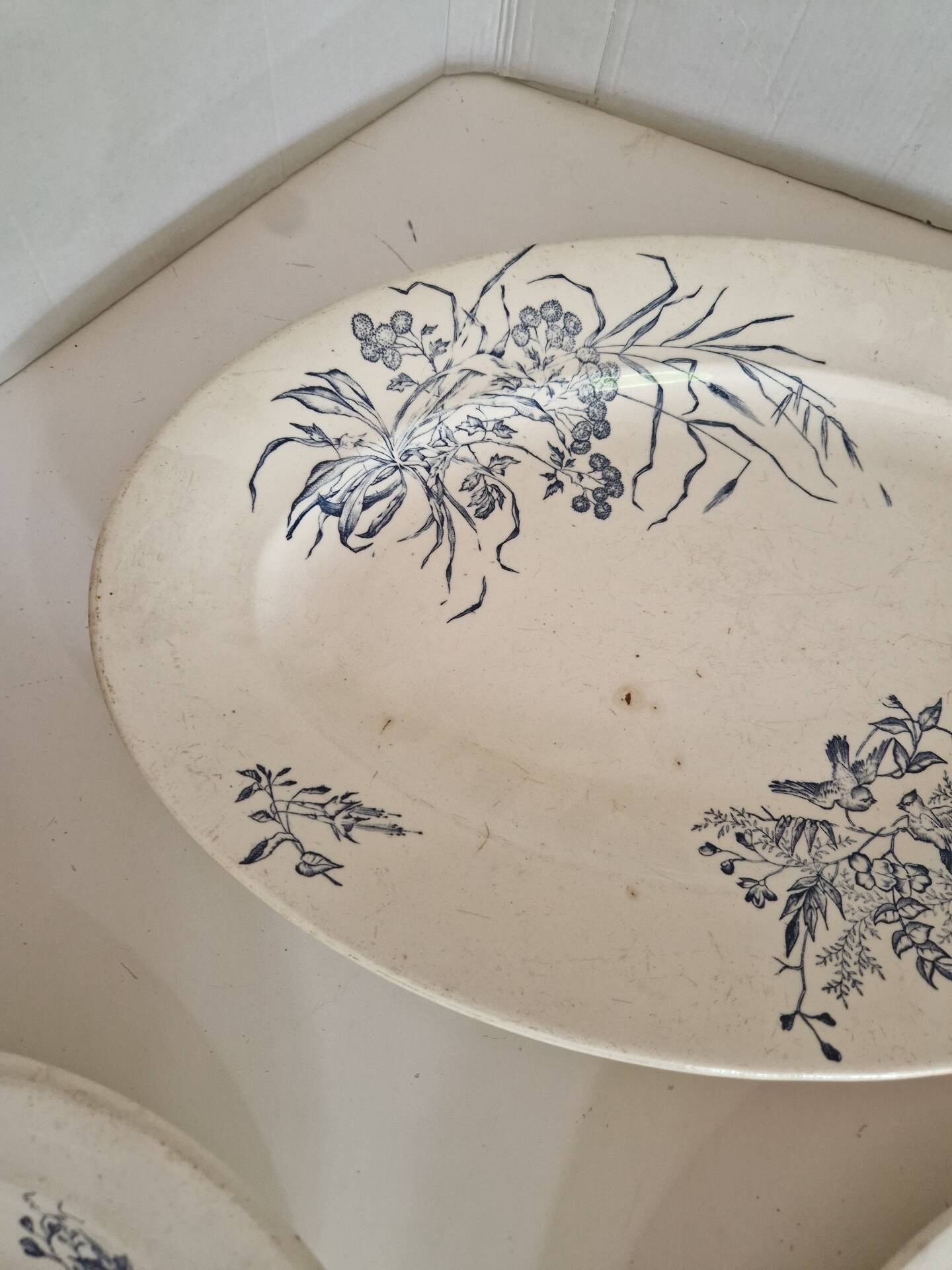 Lot De 3 Plat Terre De Fer