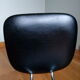 Lafargue Aurillac chrome metal and black skai chair