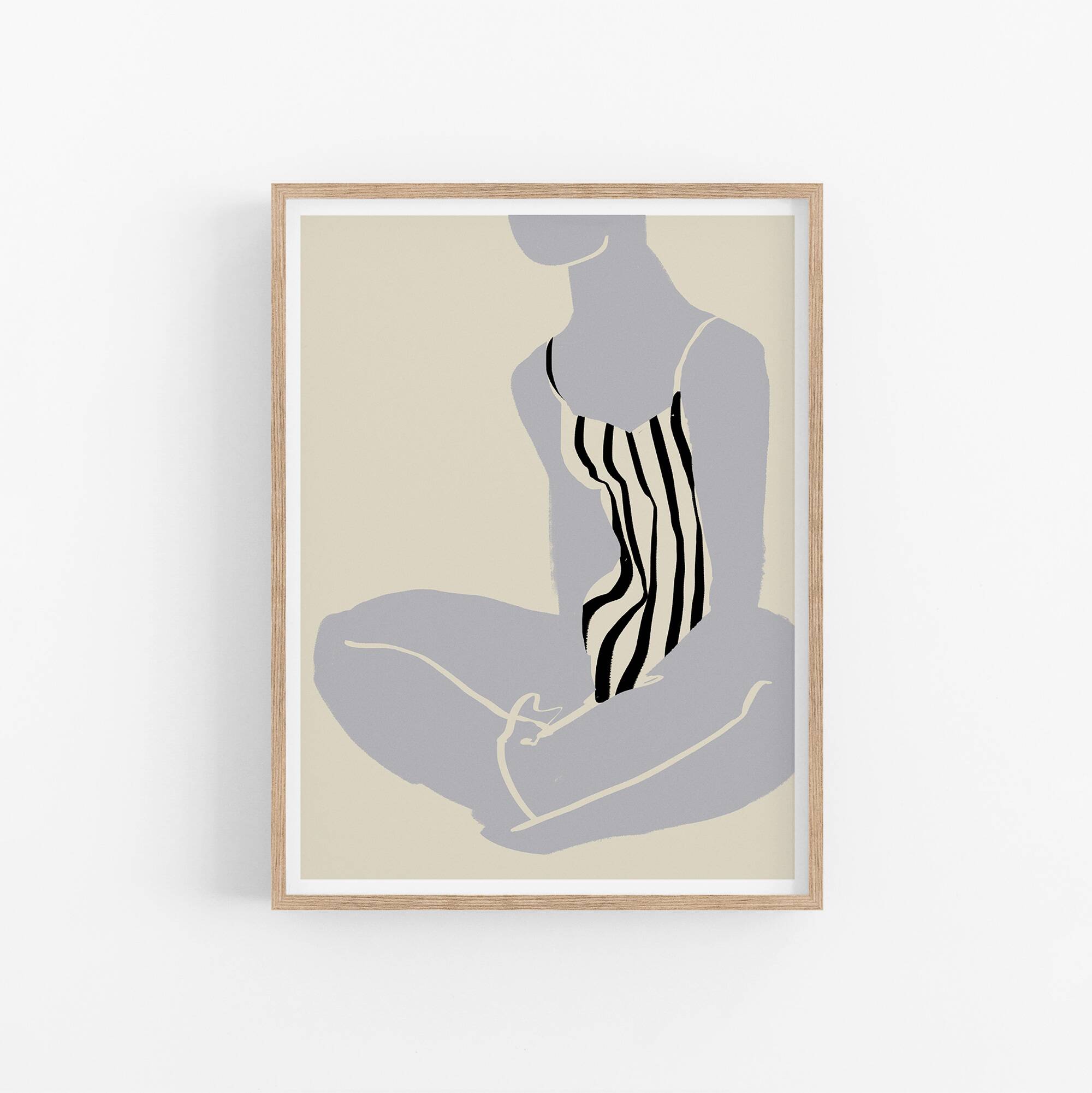 Female figure giclee art print, 50x70cm