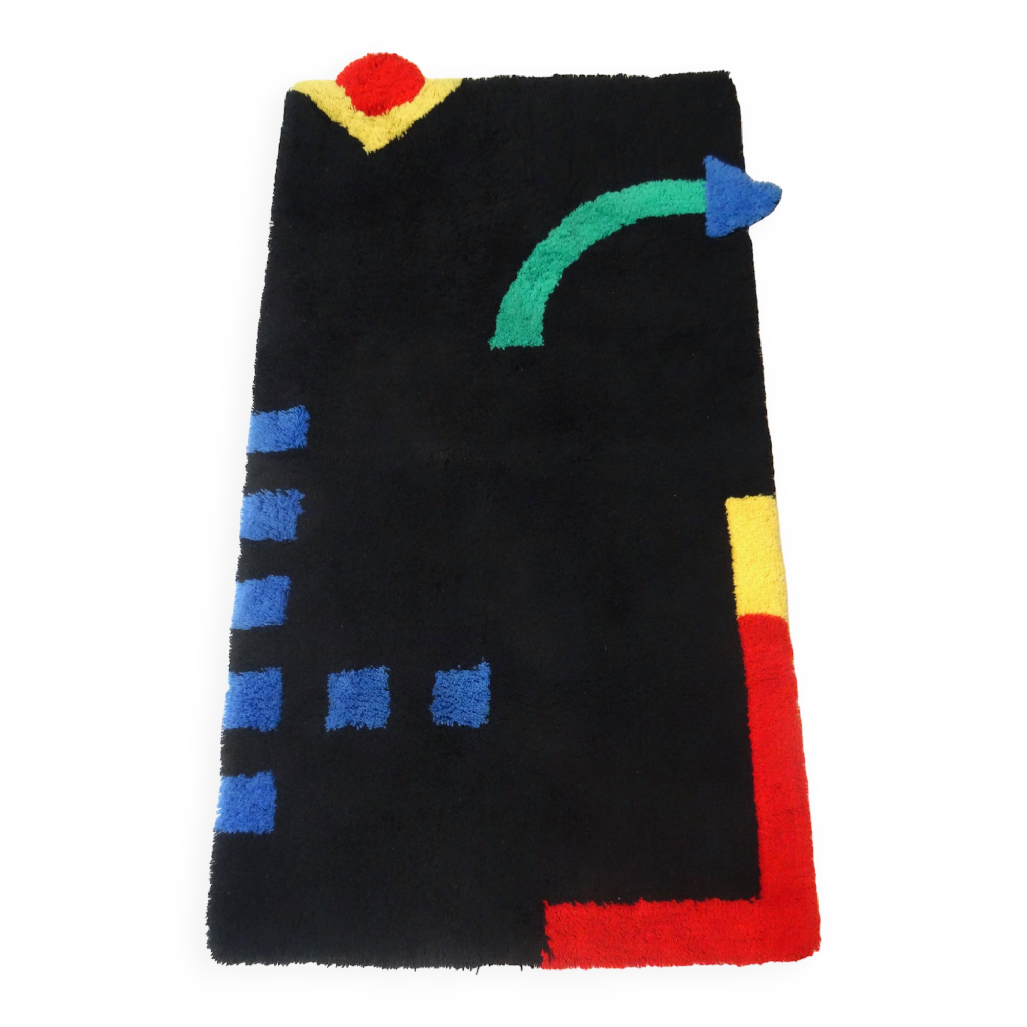 Tapis de tapis postmoderne original des années 80 memphis par Tuffi