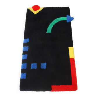 Postmodern original 80s rug carpet by Tuffi