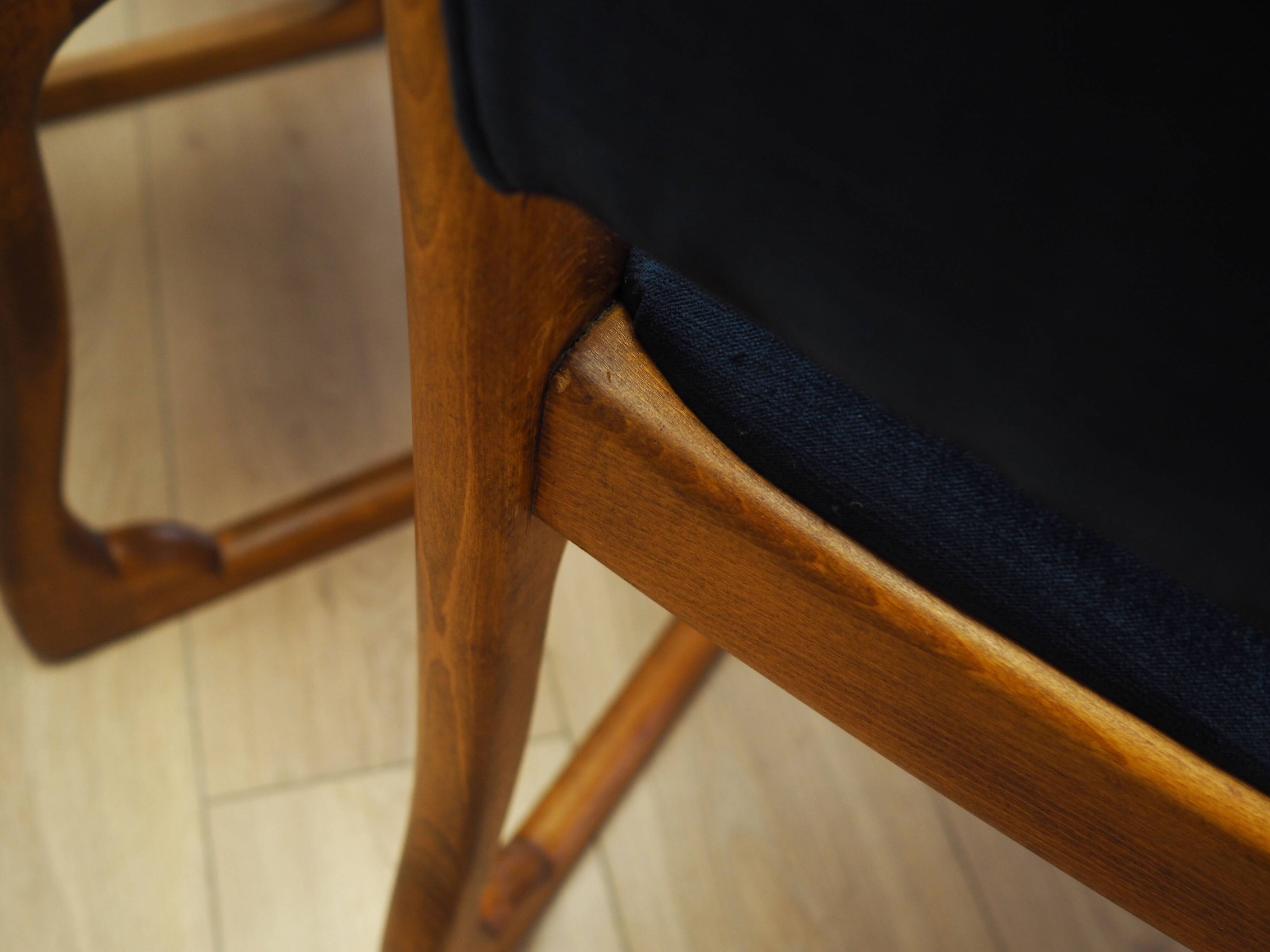 Set of four beech chairs, Danish design, 1950s, designer: Holger Jacobsen,