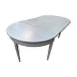 Extendable half-moon table