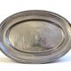 Tray in 95% pewter, hand-hammered, Italian production from the 1960s.