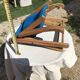 Small folding canvas children's armchair for beach camping