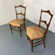 Chaises Antiques en Palissandre, France, 1890s, Set de 2