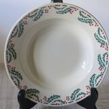 6 soup plates from Moulin des loups model “Houx” in good condition