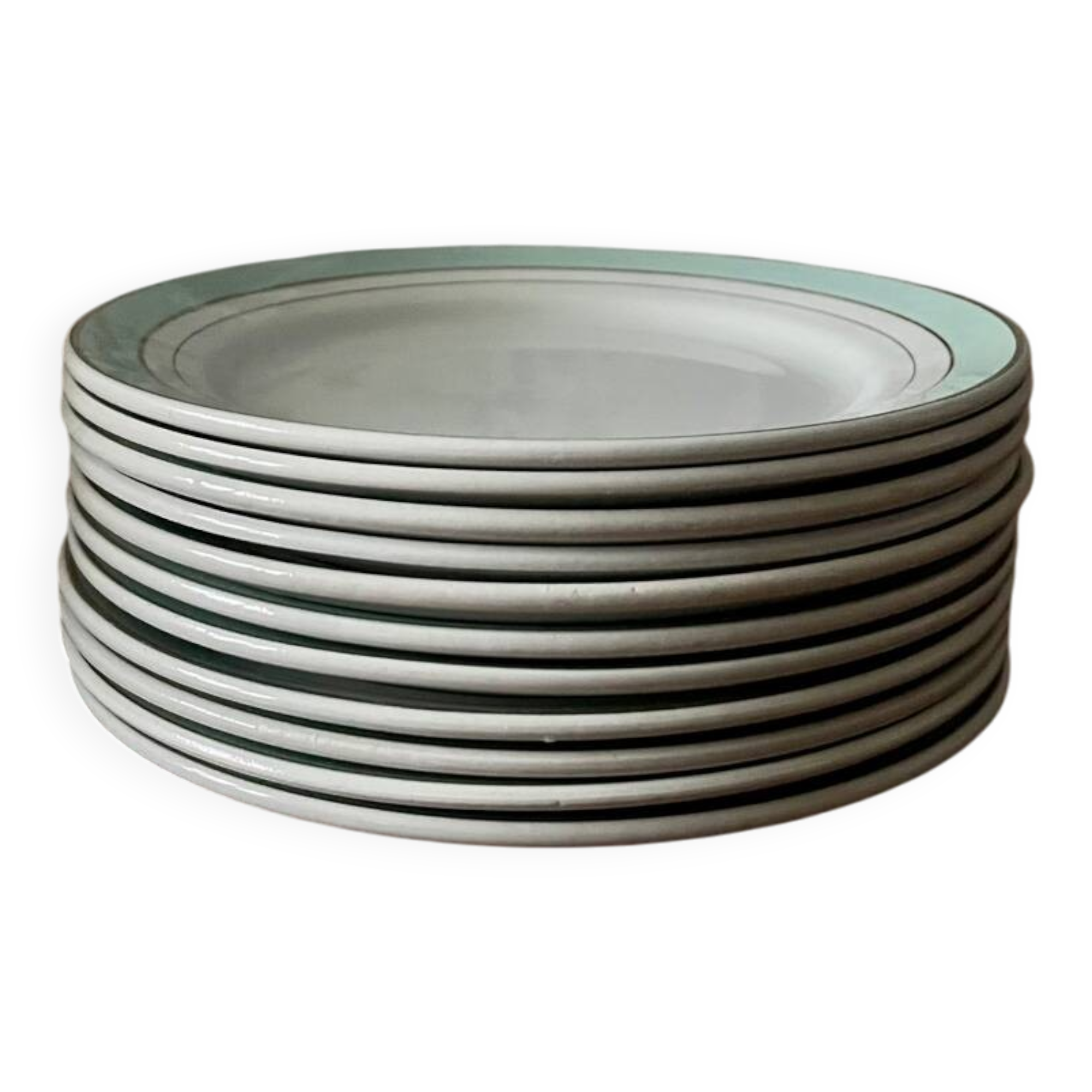 Set of 11 Luneville Epinay dessert plates