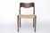 1 of 4 Vintage Niels Otto Møller Chair, Model 71, Dark Oak, Danish Cord