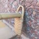 Pair of wall shelves vintage in rattan bamboo wicker