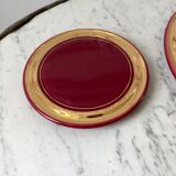Art Deco set wine lees color 30s