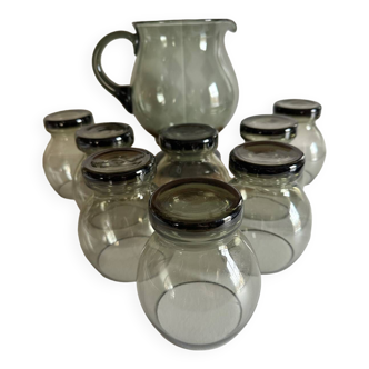 Service Carafe & verres vintage 70’