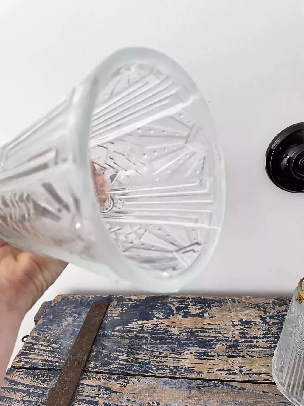 Pair of art deco wall lights