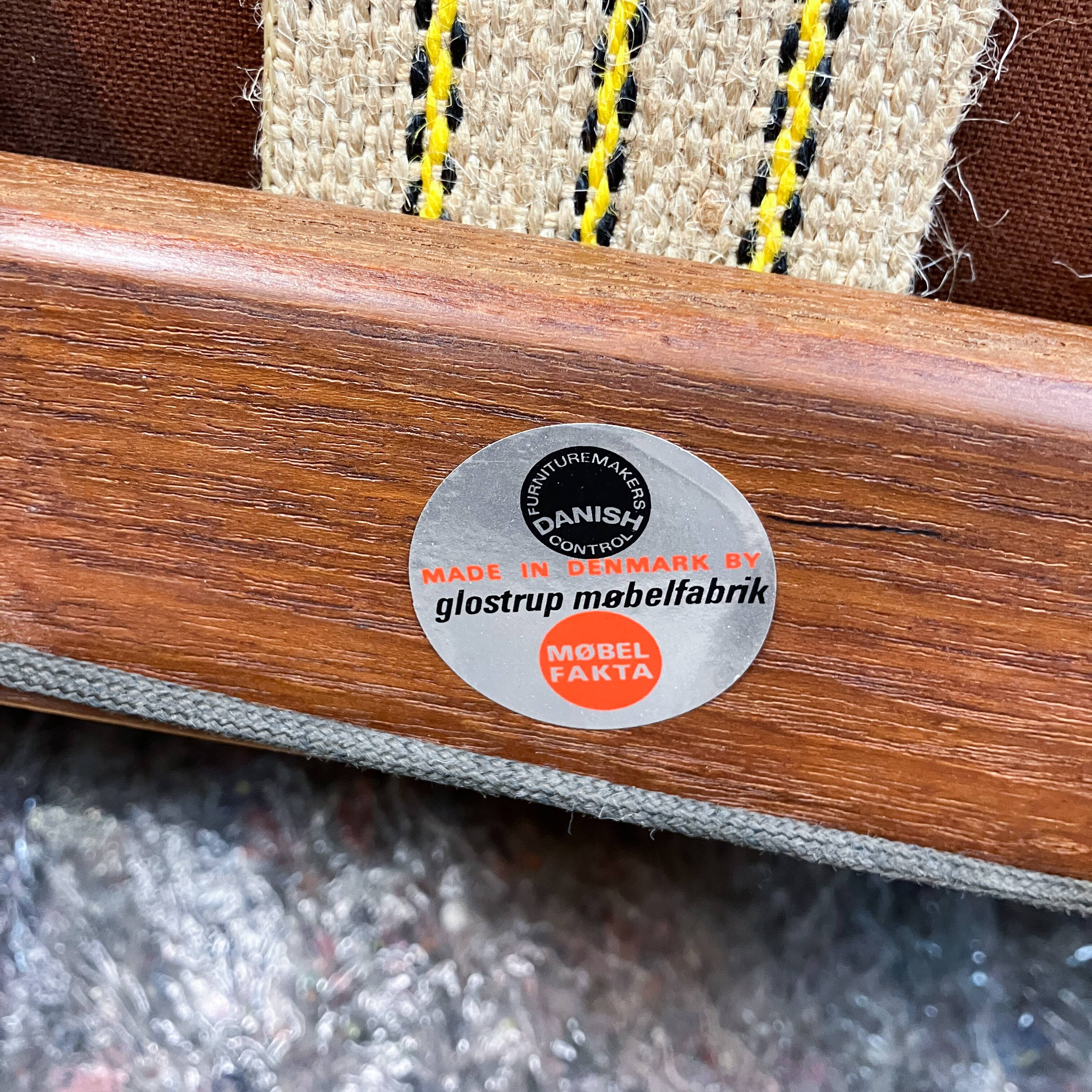 Lounge chair by Grete Jalk for Glostrup, teak and leather, 1960s