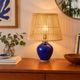Blue glazed stoneware lamp 1960