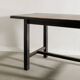 French Mid Century Black Wooden Ebonized Cabin Dining Set, 1950s