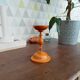 Vintage turned wooden candle holder