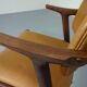 Rosewood and leather armchair from GM, 1960s