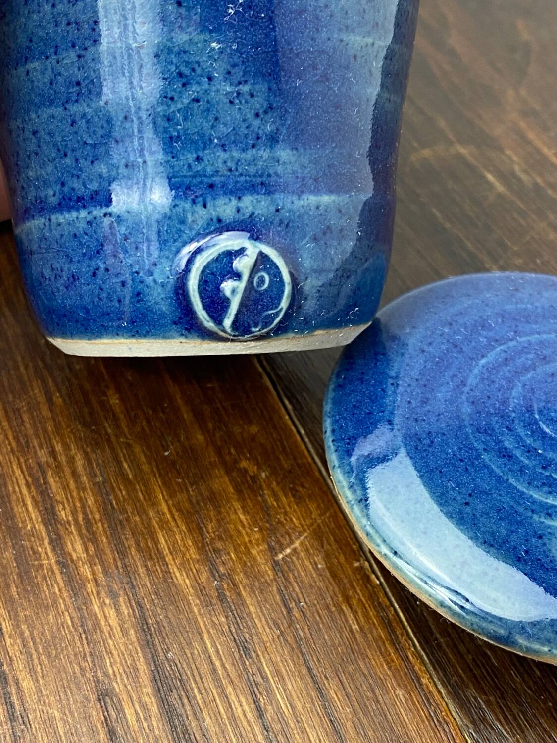 Glazed ceramic candy dish