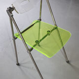 Modern folding chair in plexiglass Giancarlo Piretti - EDA Concept