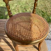 Chaise enfant en cannage et bois courbé