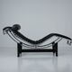 Black Fur LC4 Chaise Longue by Le Corbusier & Pierre Jeanneret for Cassina