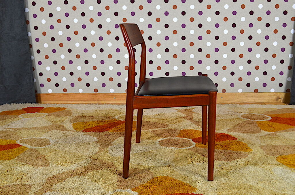 4 Chaises Danoise en Teck Norgaard Johannes 1966