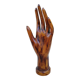 Carved wooden ring holder signed 70s