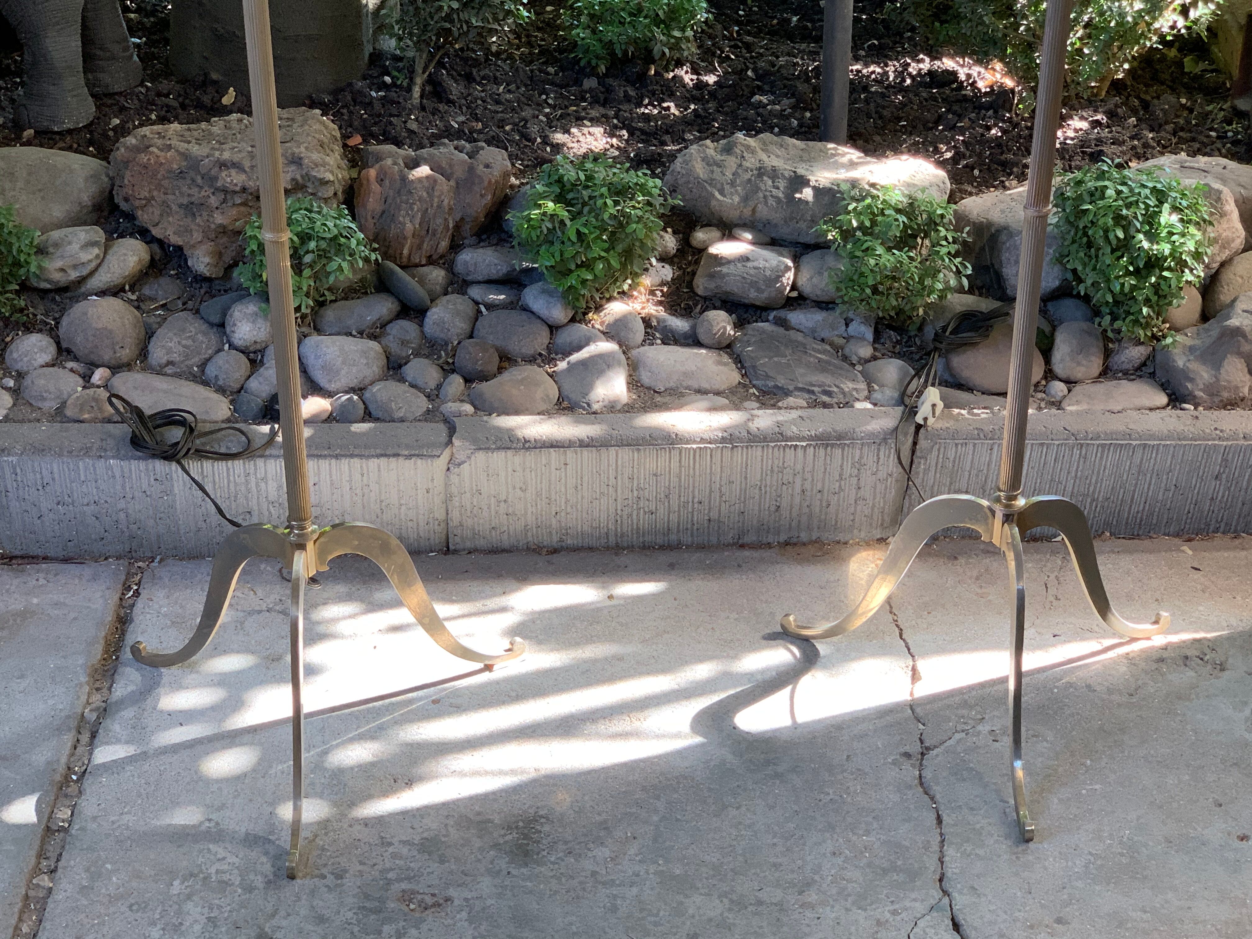 Pair of tripod lampposts 1960