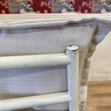 Pair of metal and Bakelite armchairs, 1960s design.