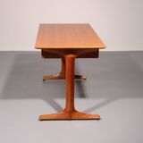 Italian Architect's Walnut desk, Gianfranco Frattini for Bernini 1950