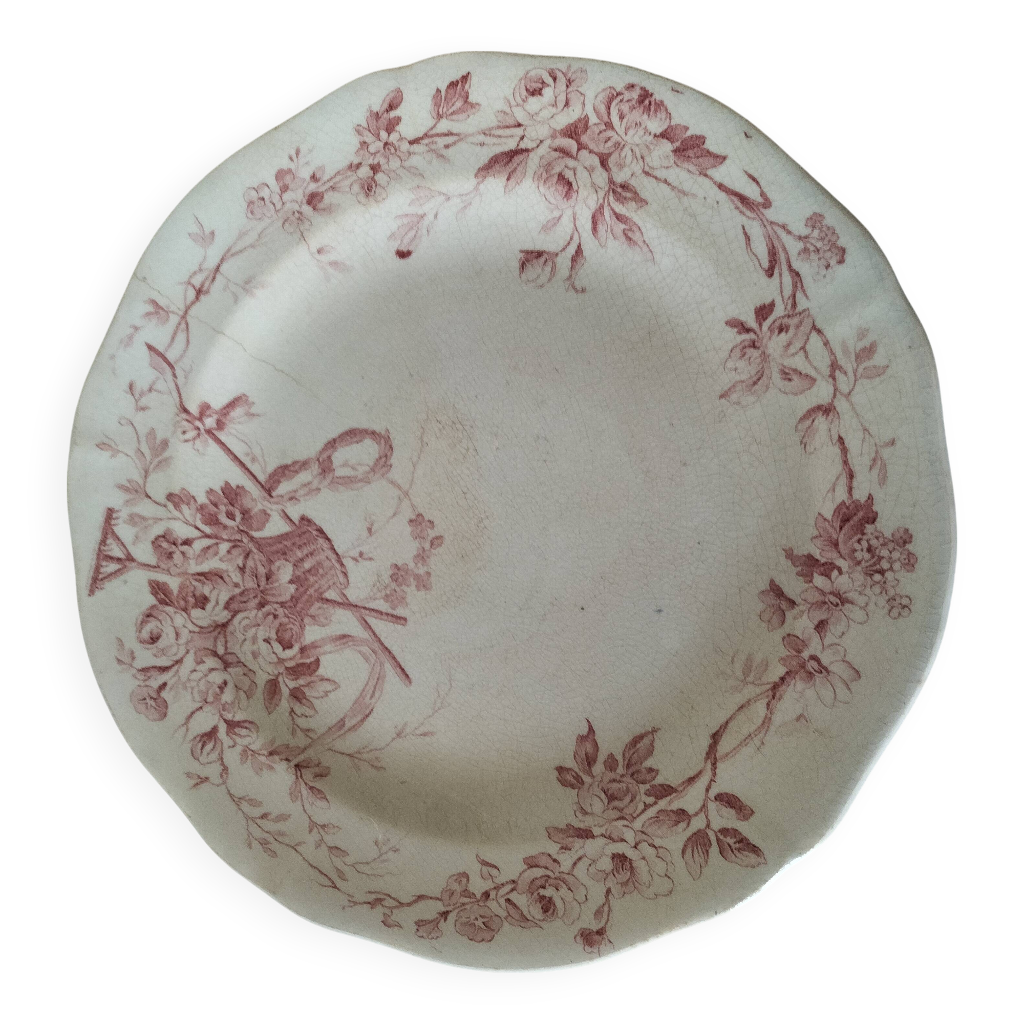 Antique Gien plate – Danube decor