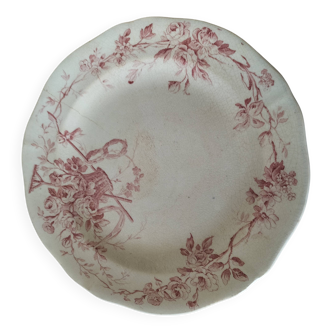 Assiette ancienne Gien – décor Danube