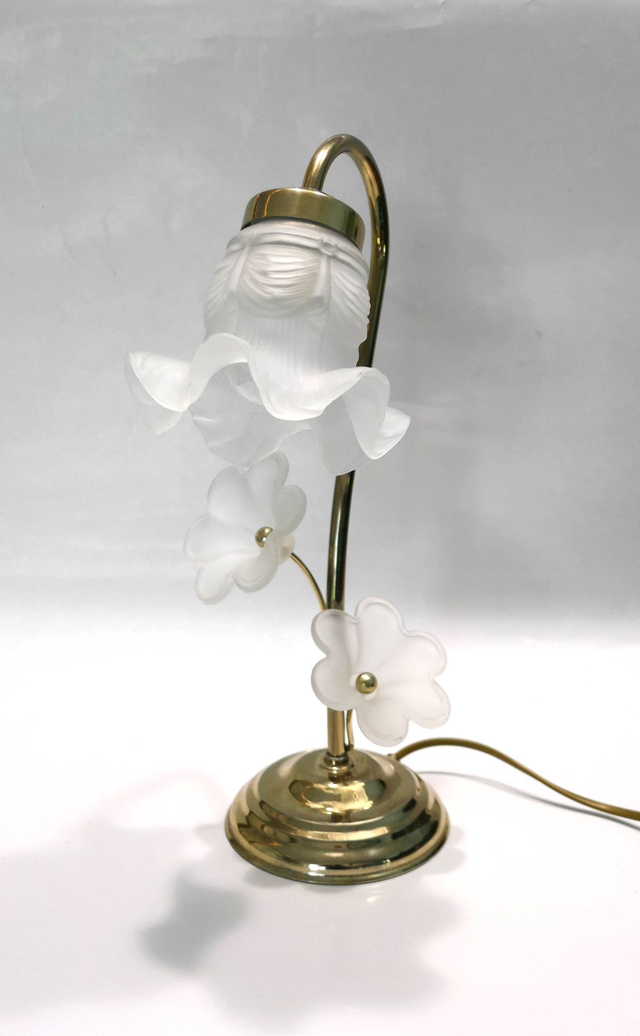 1980s swan neck table lamp