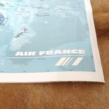 Air France planisphere 158 by 96cm