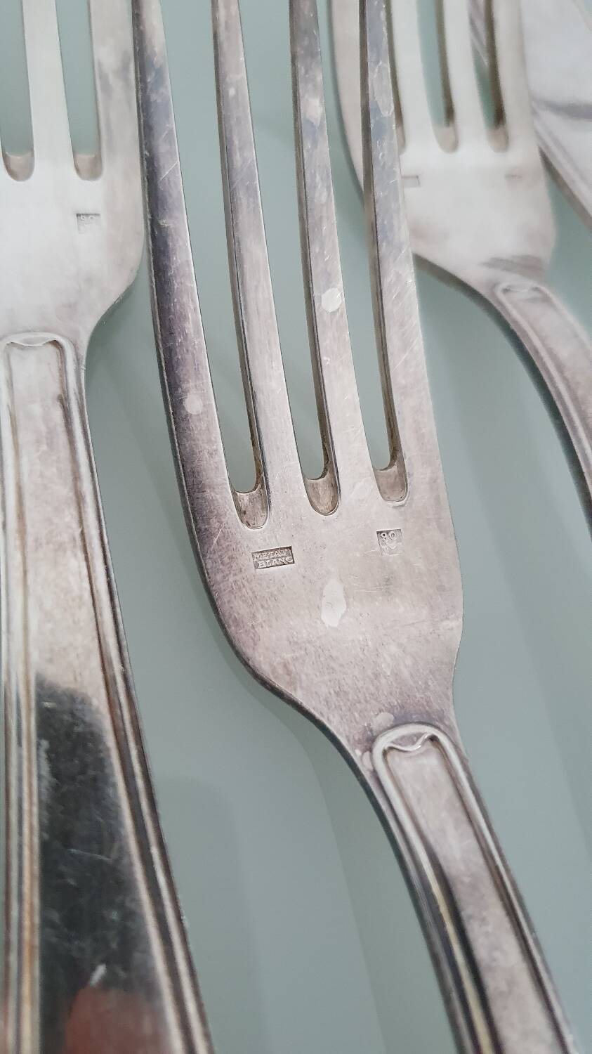 François Frionnet Art Deco silver-plated cutlery set