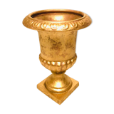 Medici basin in gilded ceramic