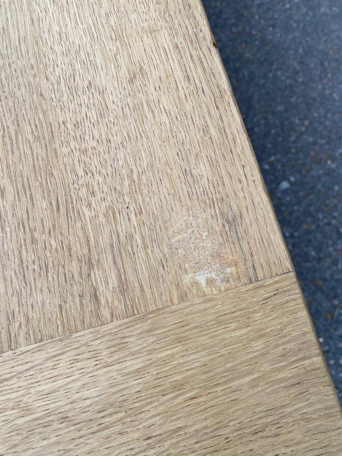 Renovated 19th century farmhouse dining table with drawer 200cm
