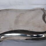 plateau argent laiton retro annees 1960