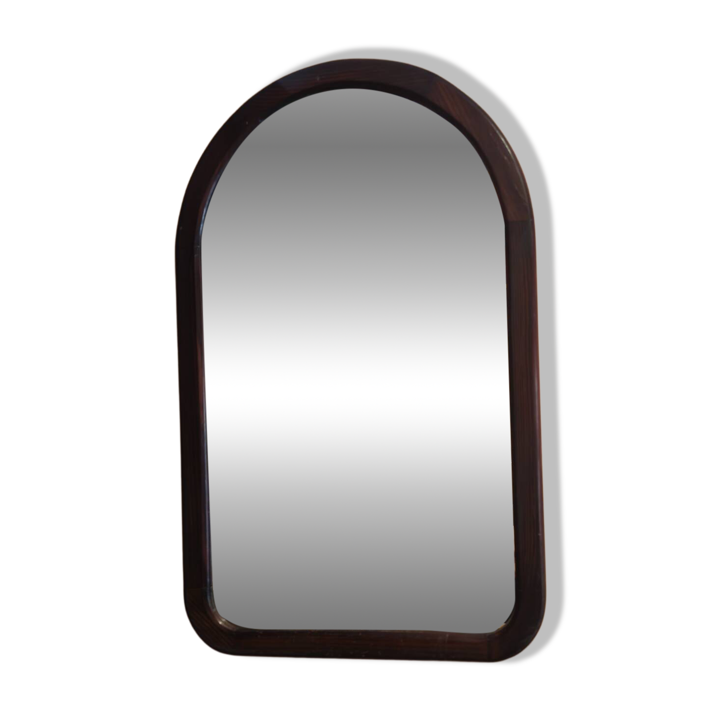 Miroir arche en bois vintage Pologne 1970