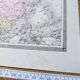 Asia, antique map, printed in 1852. Authentic.