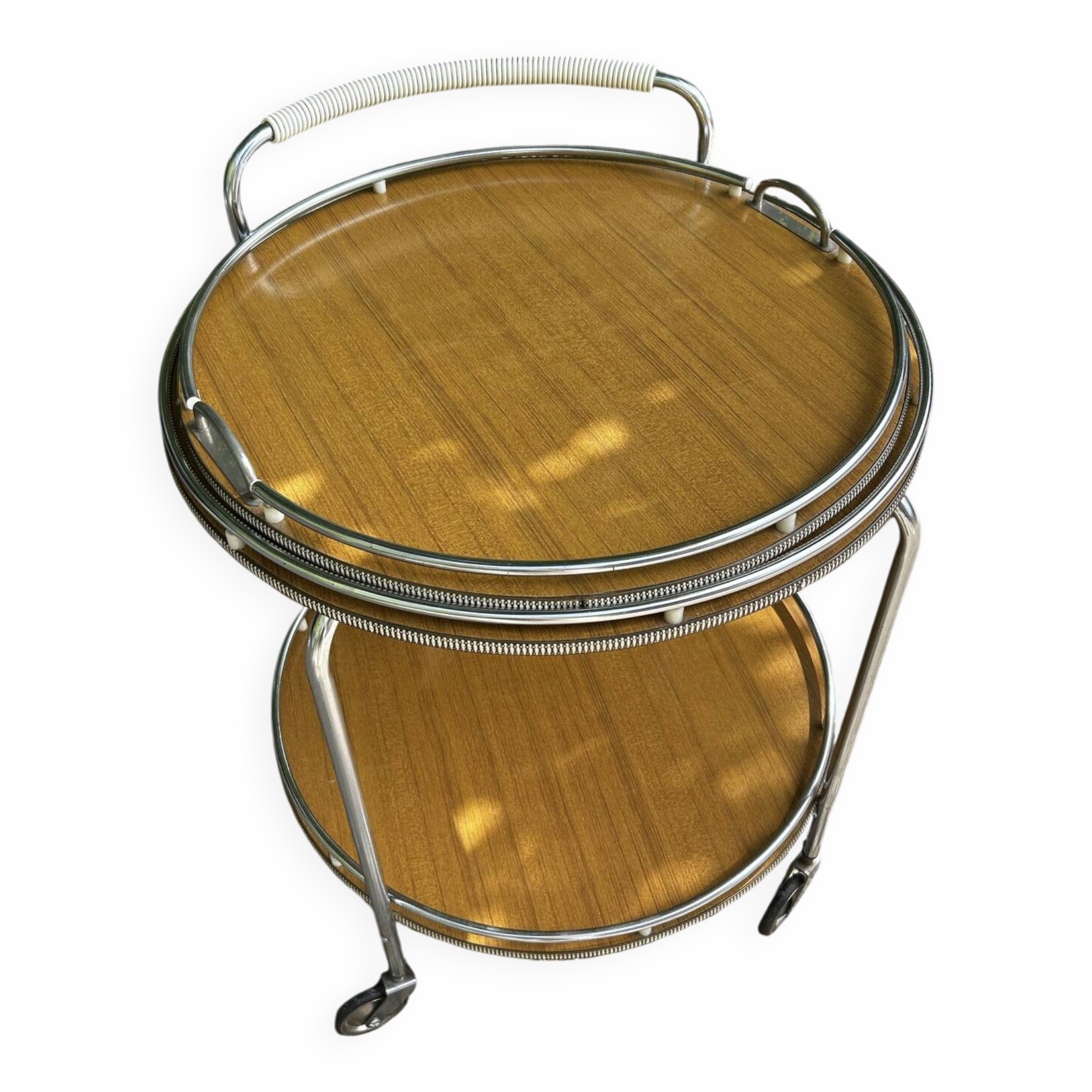 Vintage rolling bar cart from the 60s/70s.