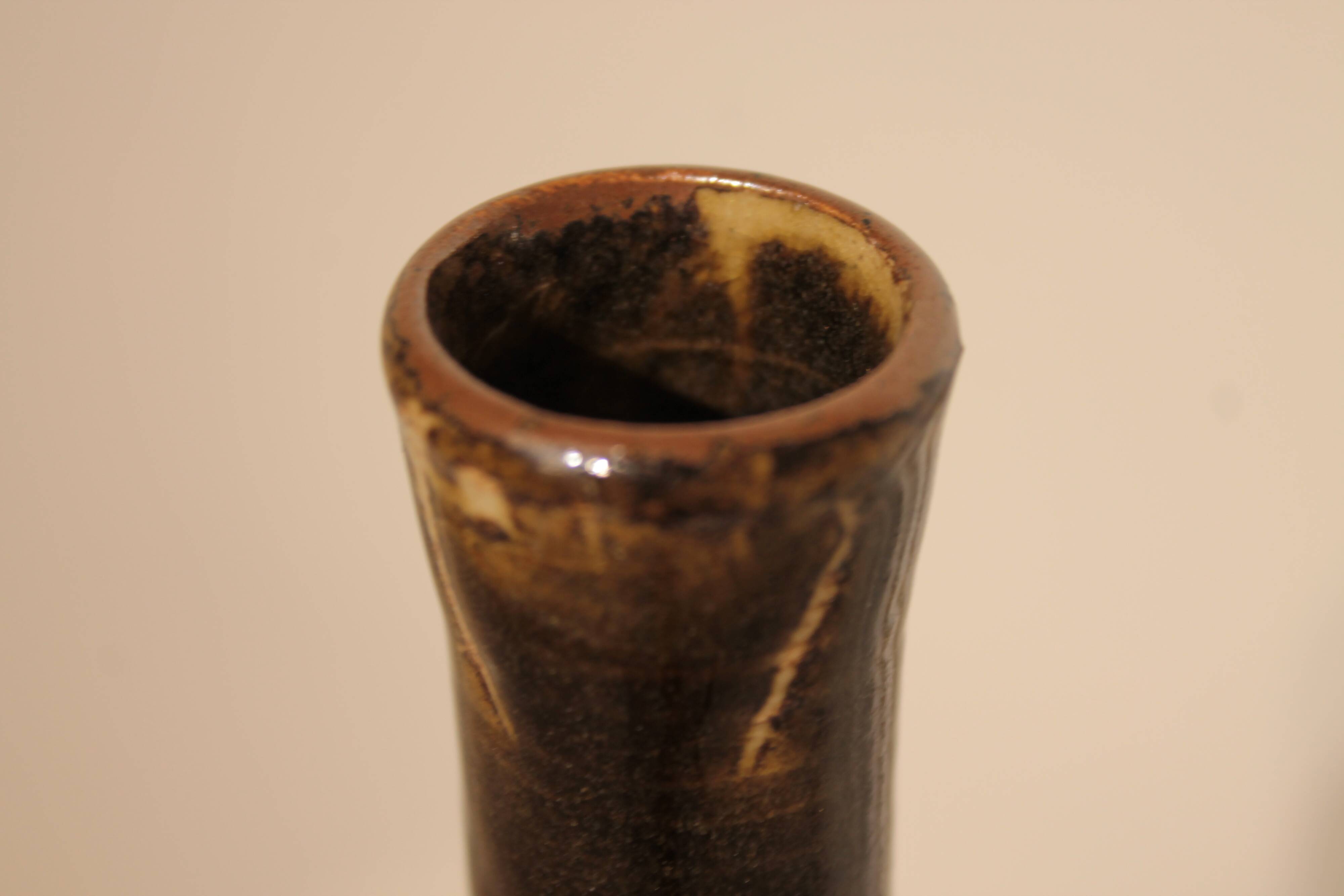 Large bottle vase by Roland Zobel, Les Cyclades, Anduze