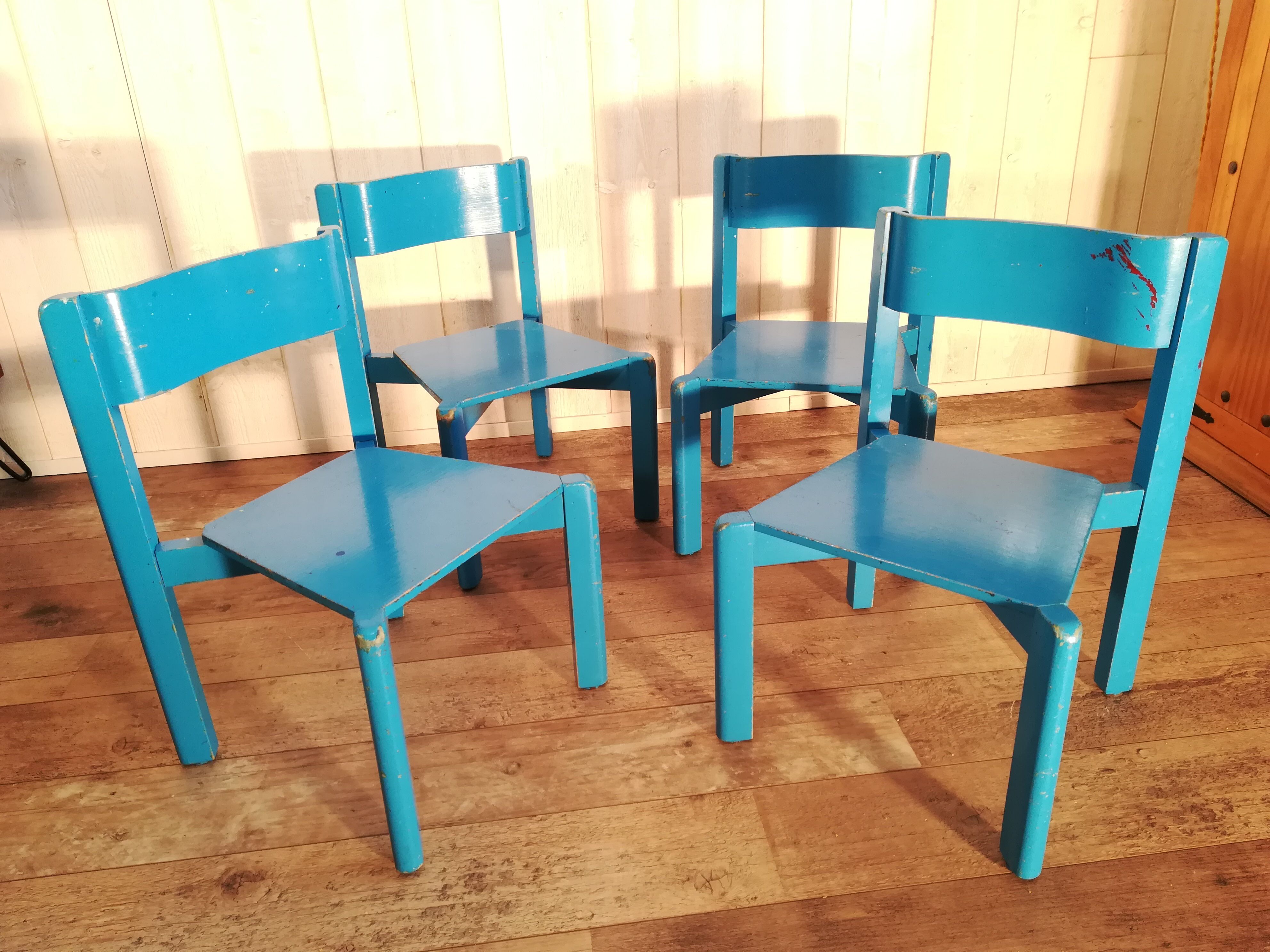Chaises école maternelle en bois