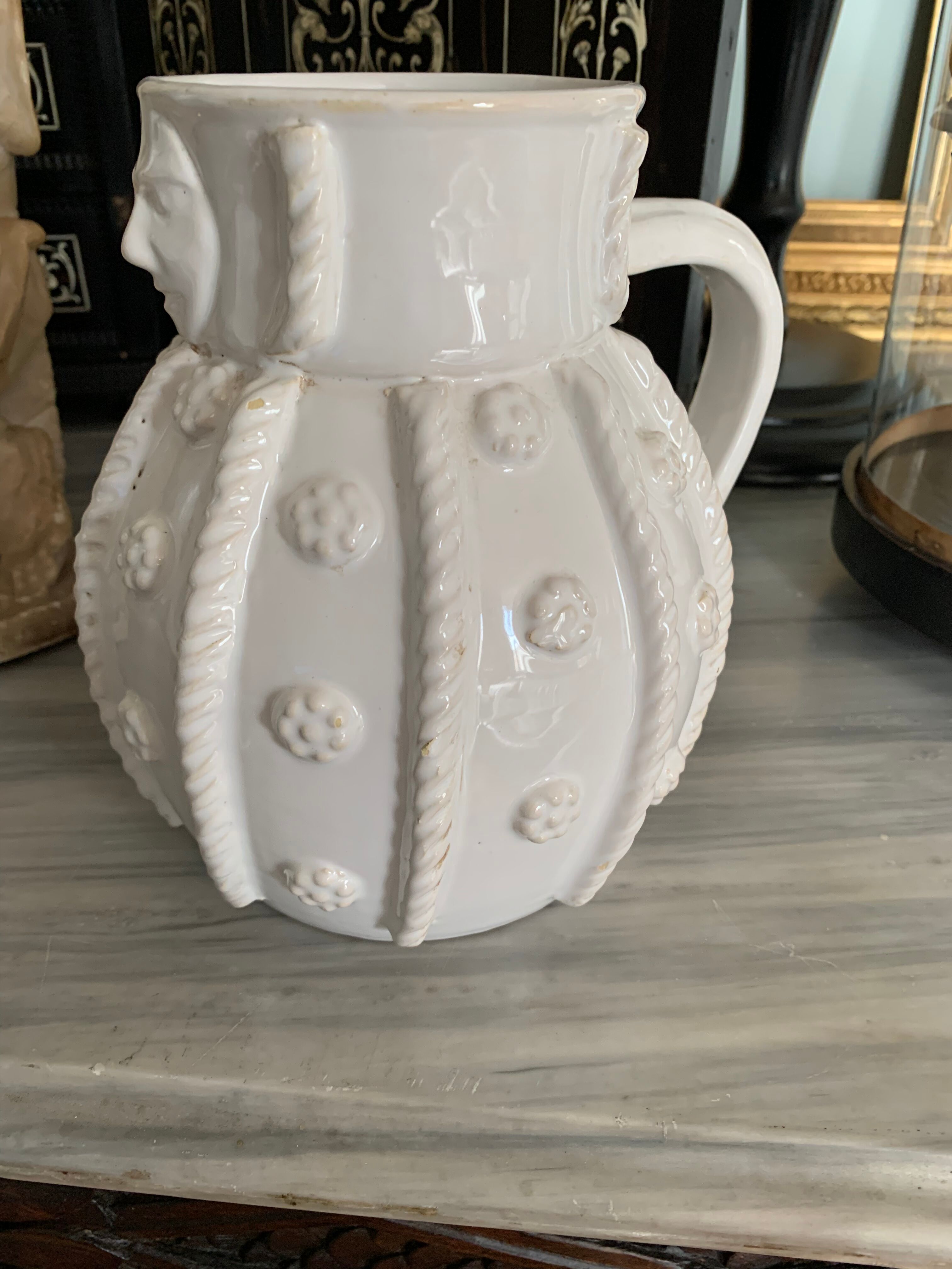 Malicorne earthenware pitcher émile tessier