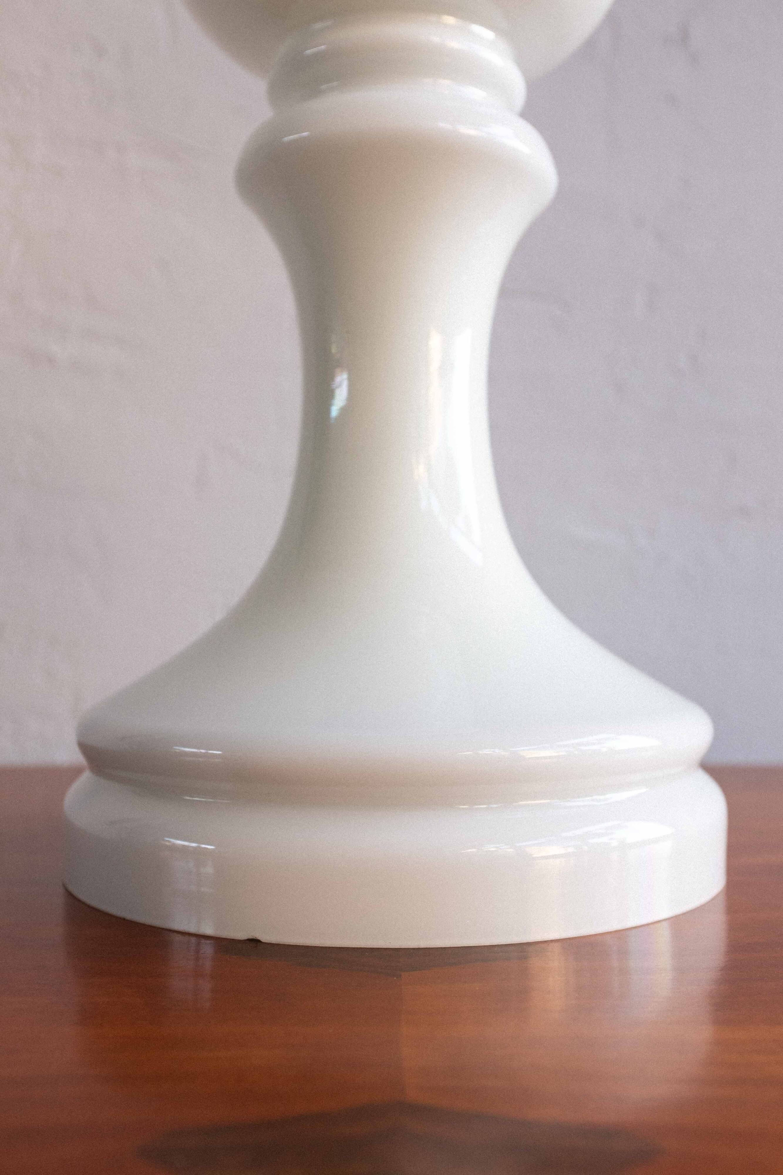 Vintage Czechoslovak Bishop Glass Lamp by Ivan Jakeš, 1970s