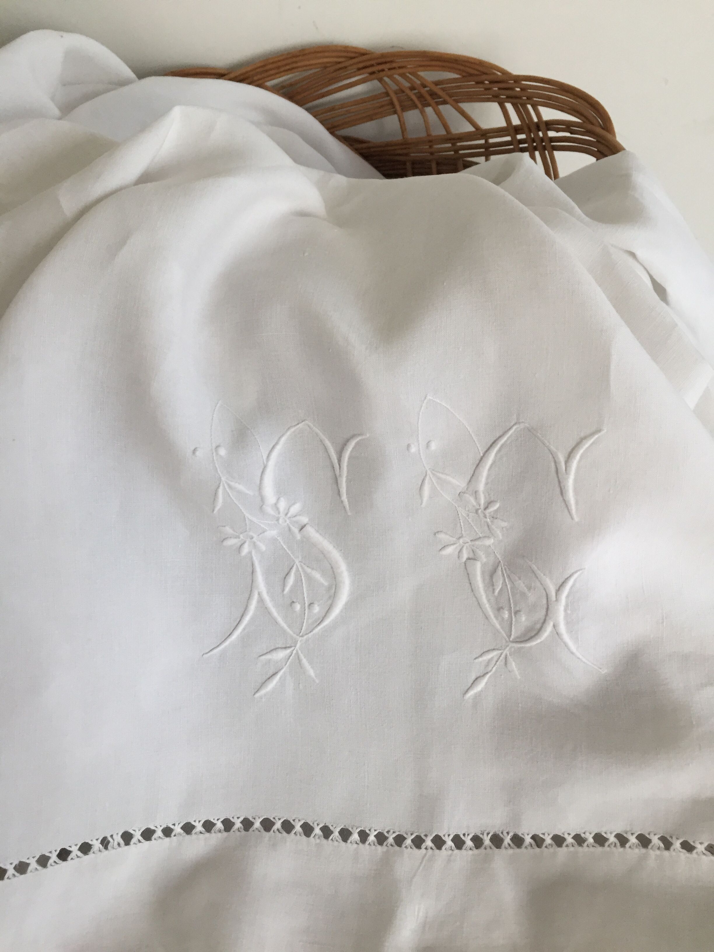 One of the sheets of Lady Germaine's kit, monogram