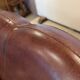 Leather club 3 places sofa 50s